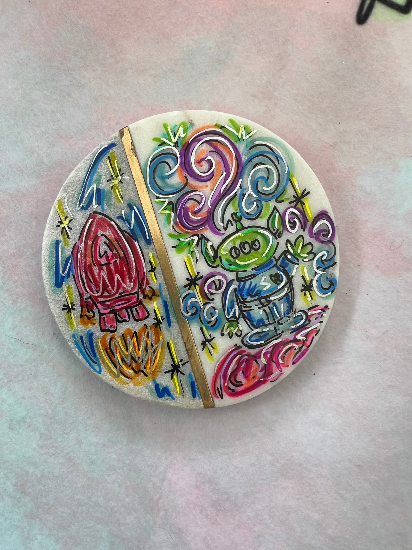 Marble coaster Toy Story alien