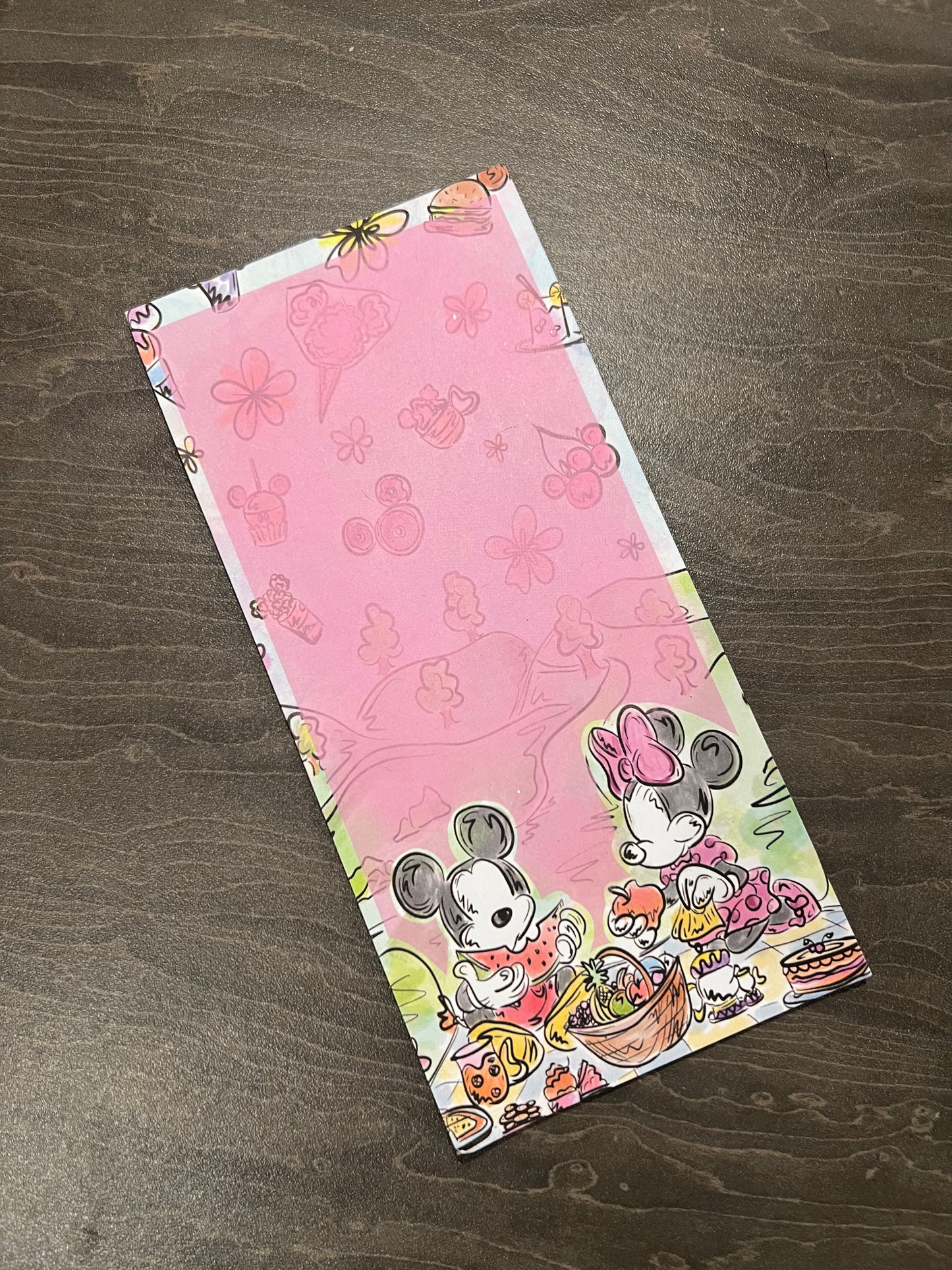 Minnie Mickey shopping list 210 x75mm