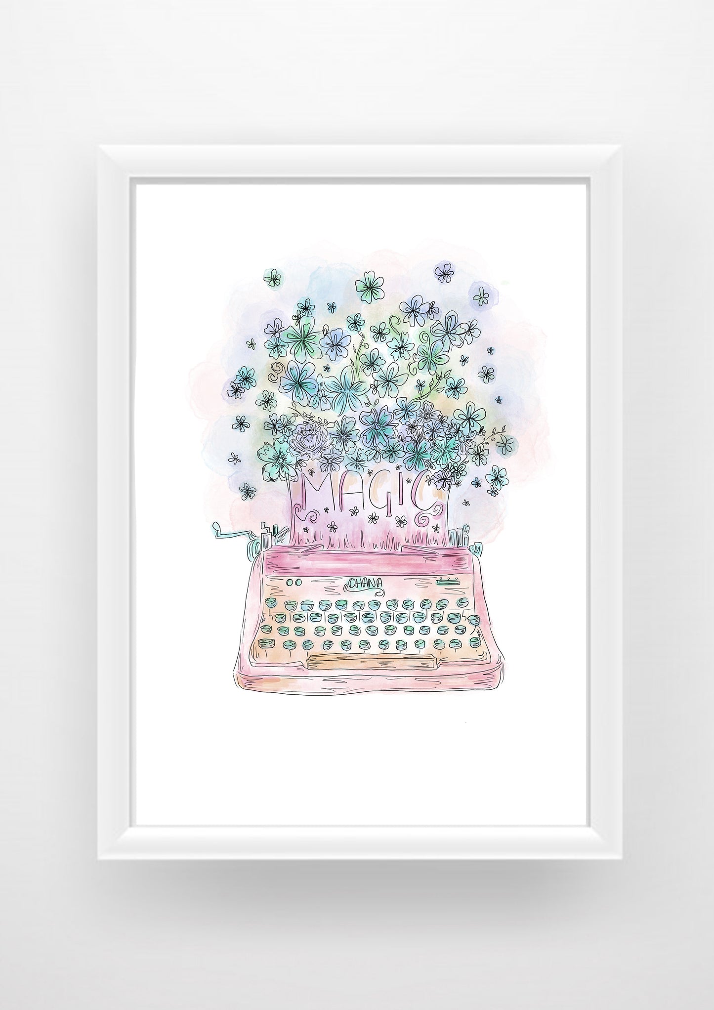 You are magic type writer Print / Sticker / bookmark