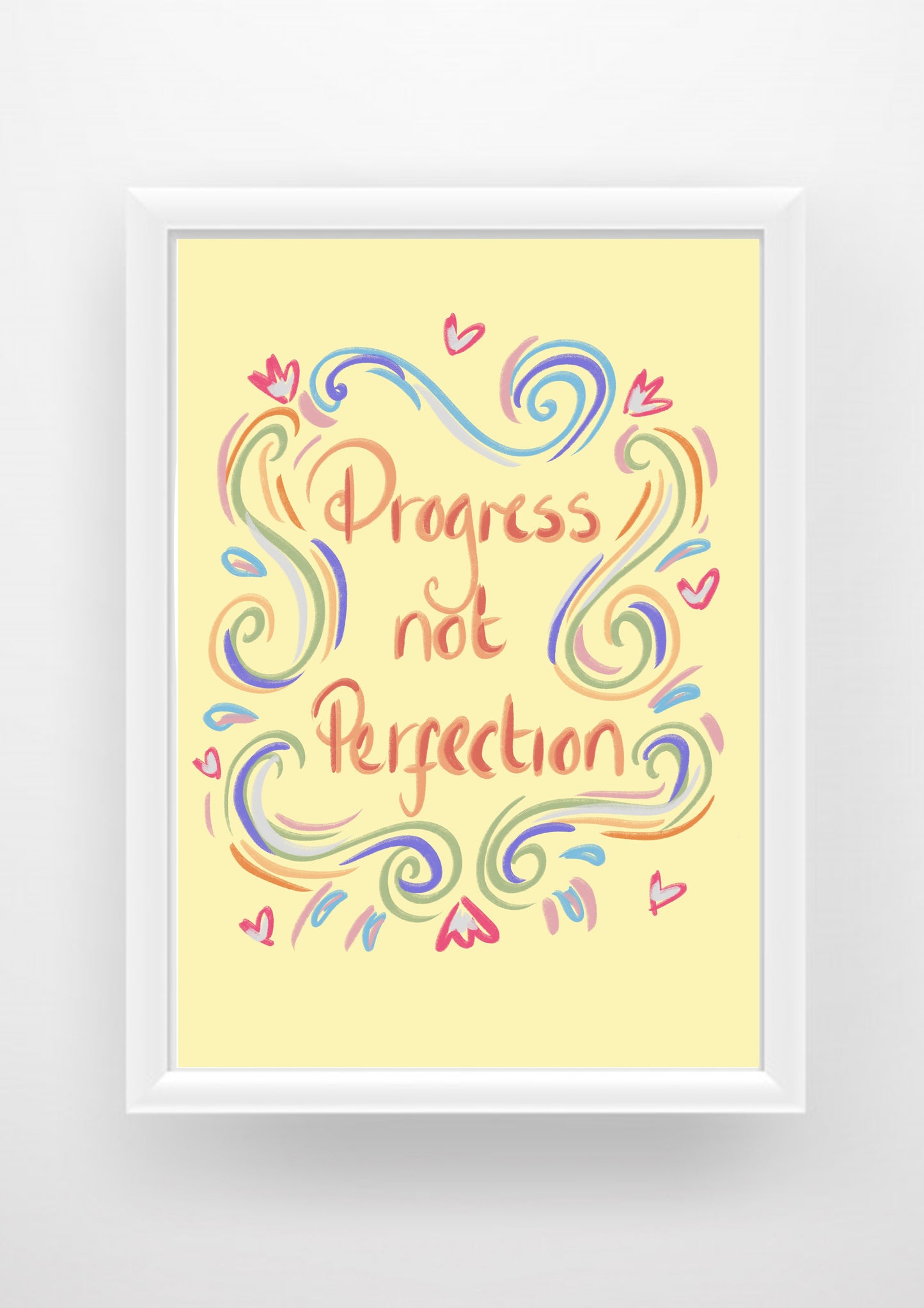 Progress not perfection Print / Sticker / bookmark