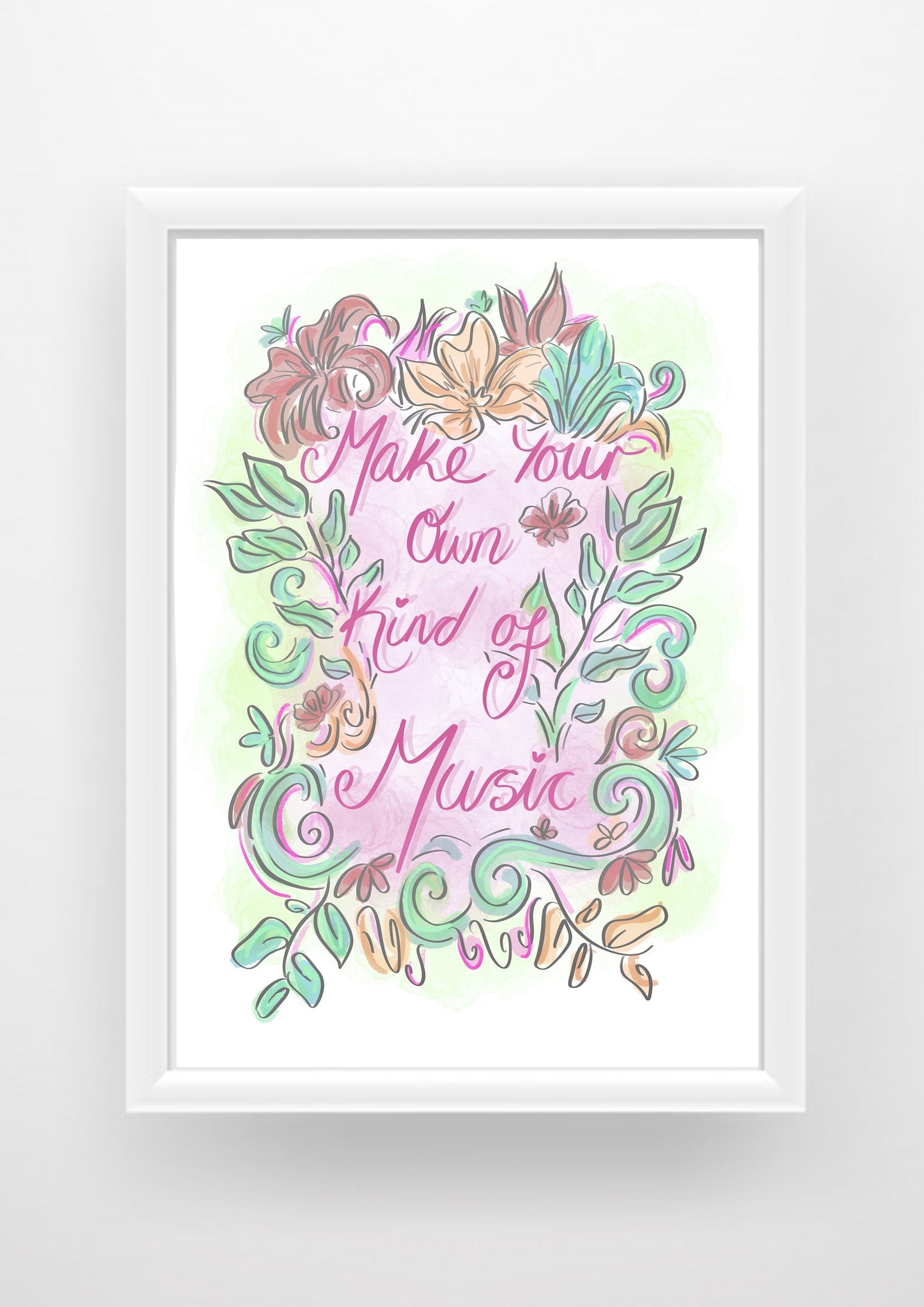 Make your own kind of music quote Print / Sticker / bookmark