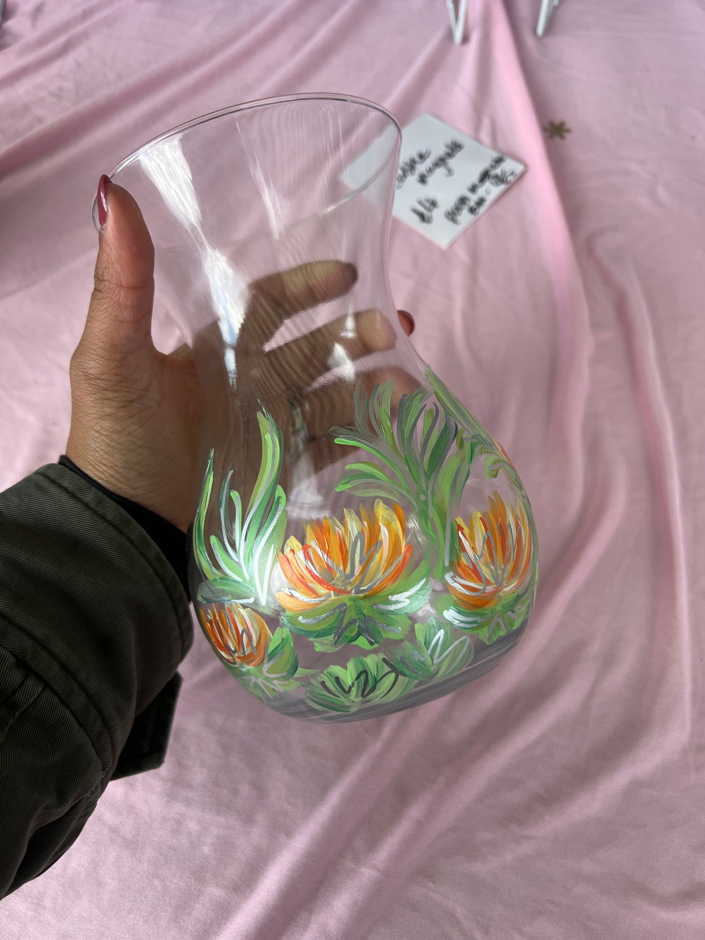 Floral Painted Vase