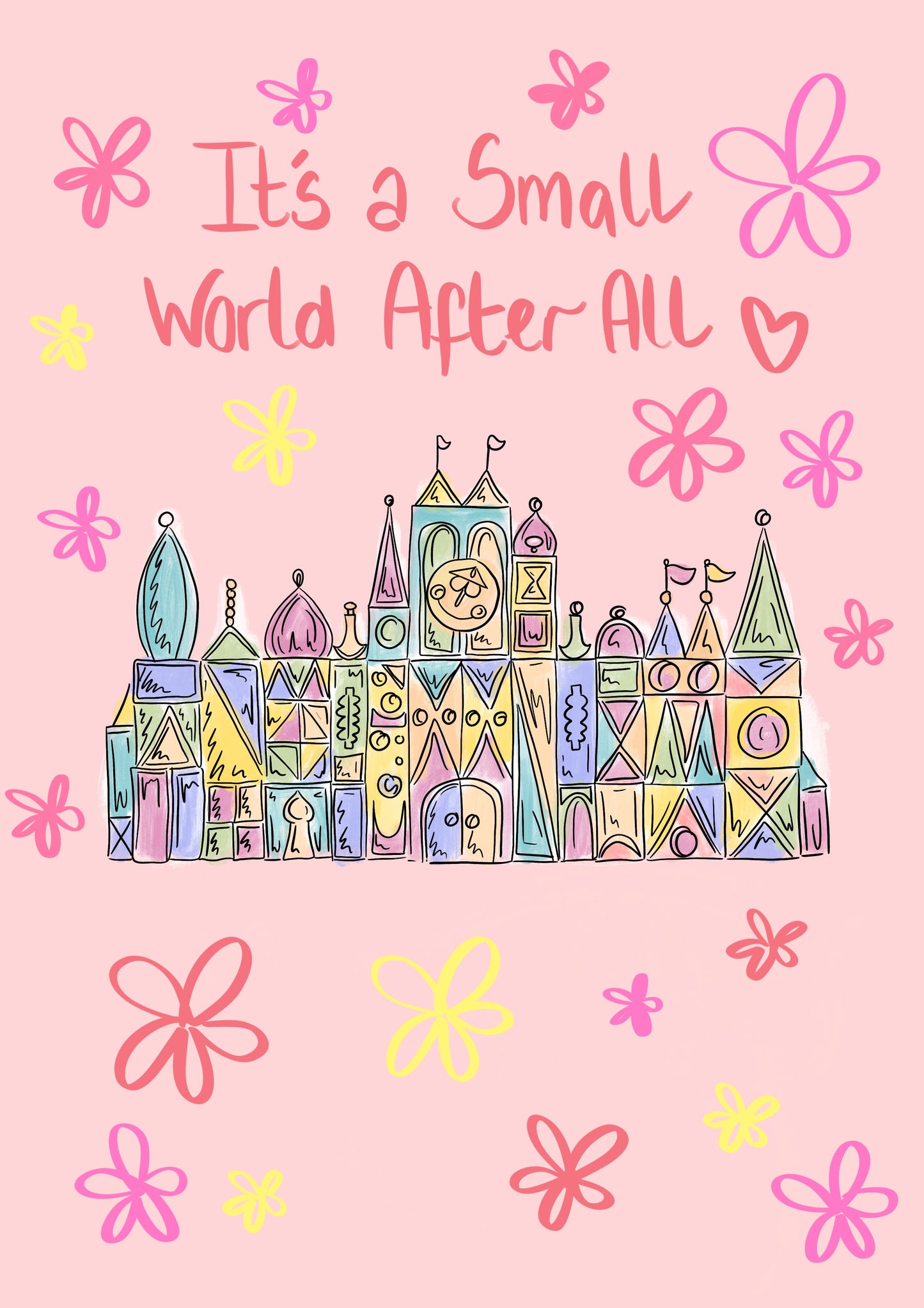 Its a small world Print / Sticker / bookmark