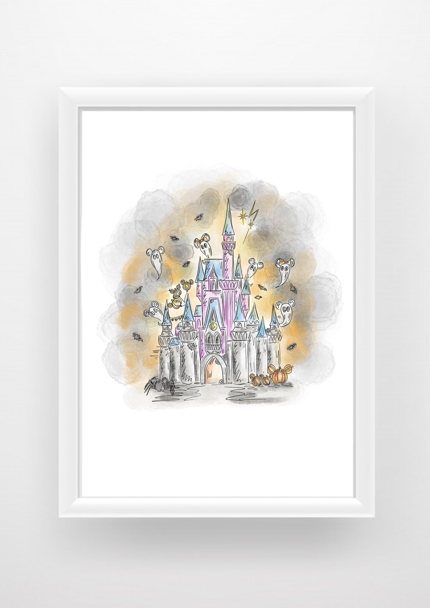 Halloween castle Print / Sticker / bookmark