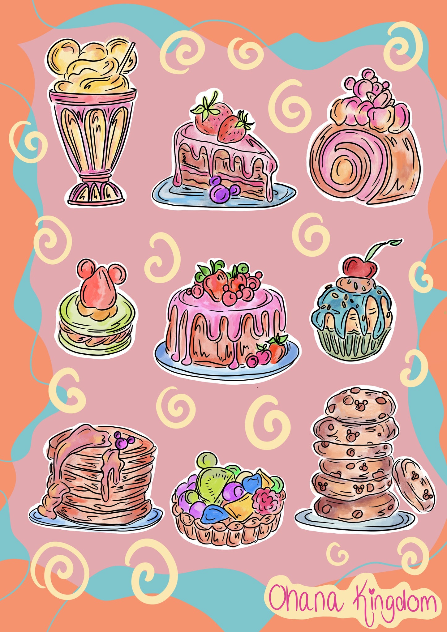 Bakery A5 Sticker sheet
