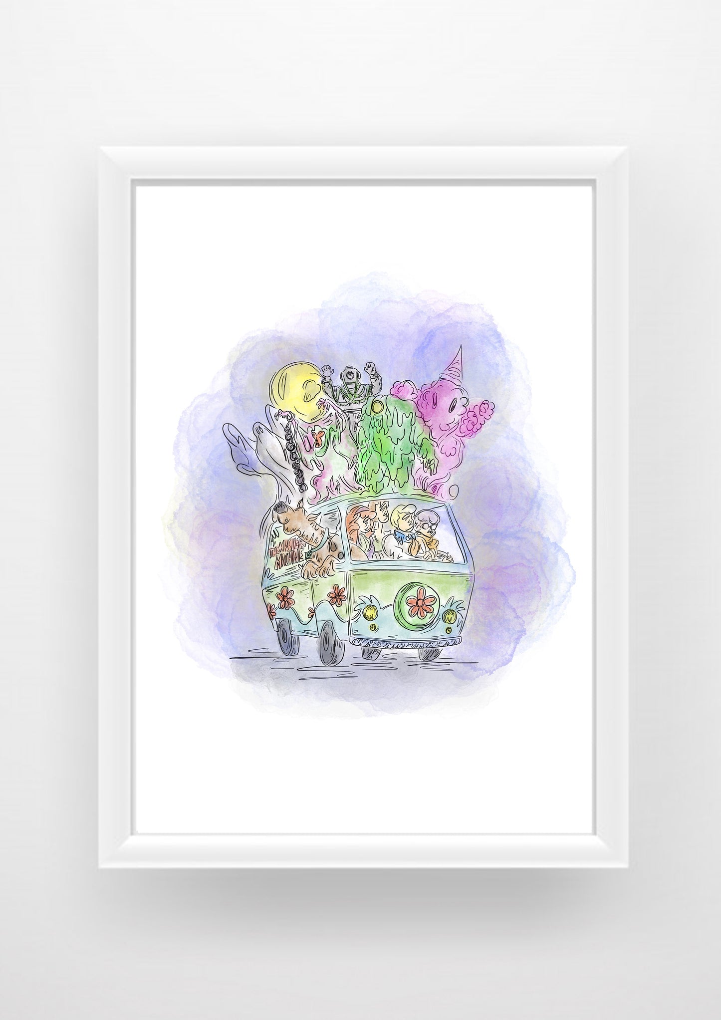 Scooby doo mystery machine Print / Sticker / bookmark