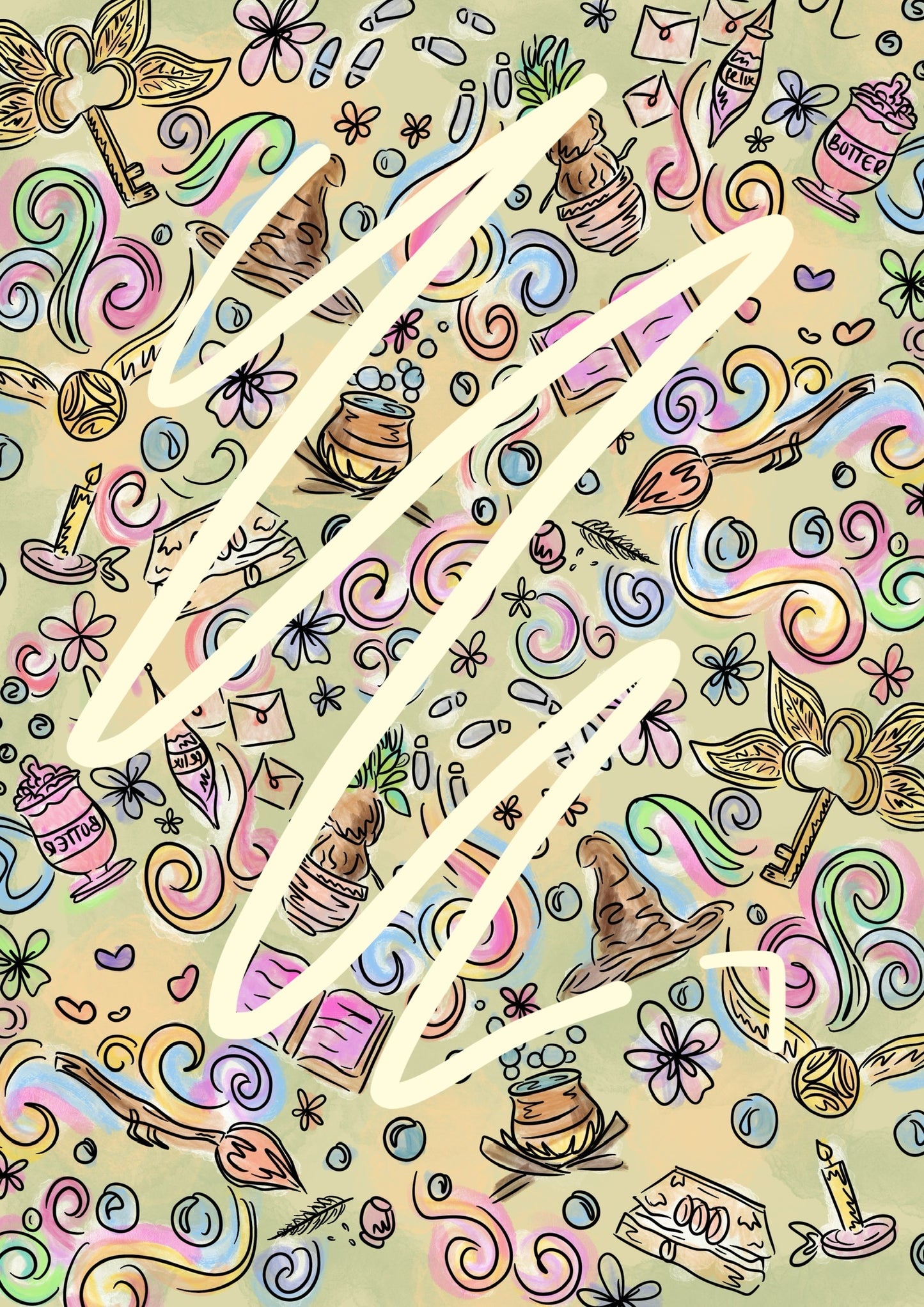 DIGITAL DOWNLOAD - Harry potter icons WATERCOLOUR