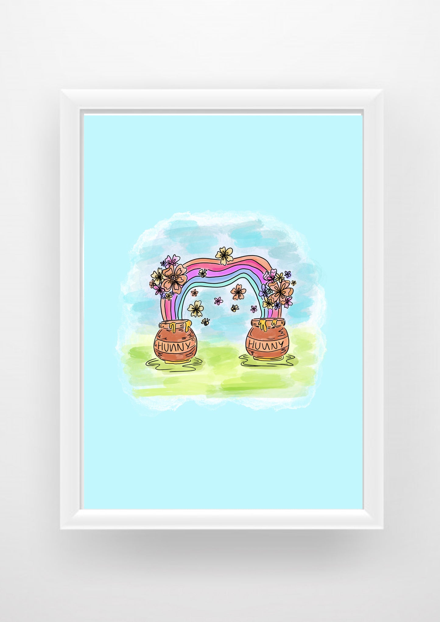 Hunny pot pooh Print / Sticker / bookmark