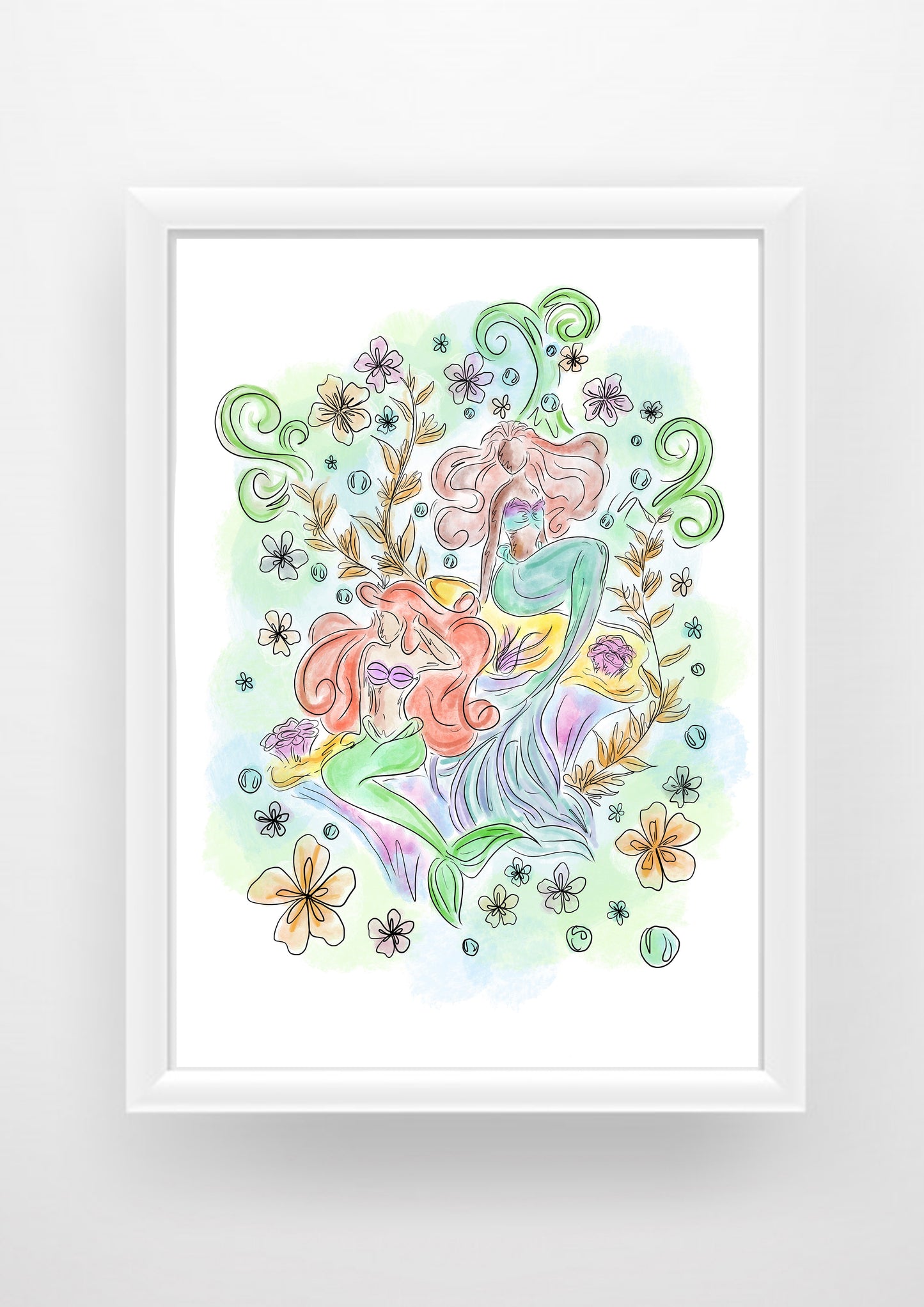 The little mermaid outfits Print / Sticker / bookmark