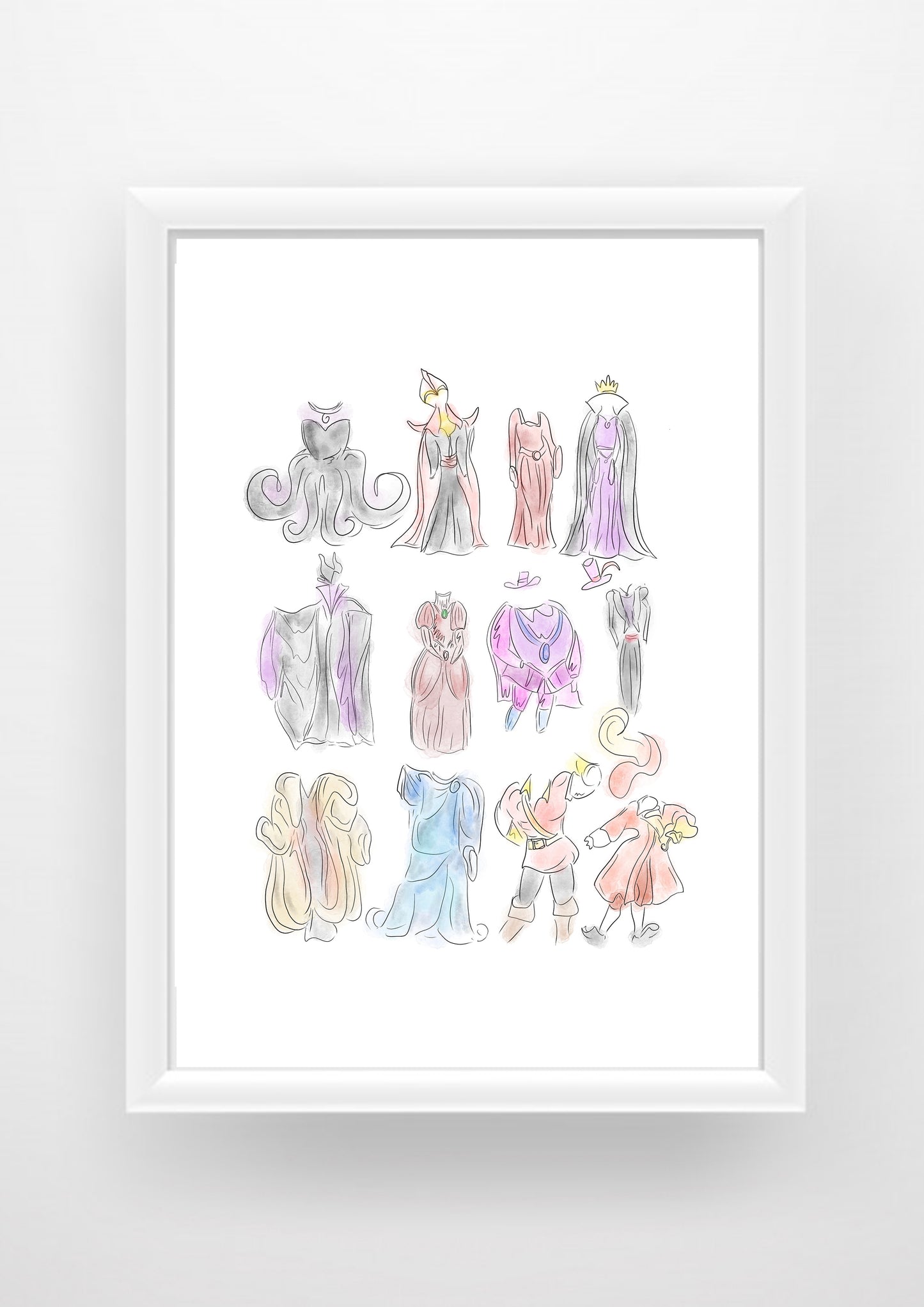 Villains outfits Print / Sticker / bookmark