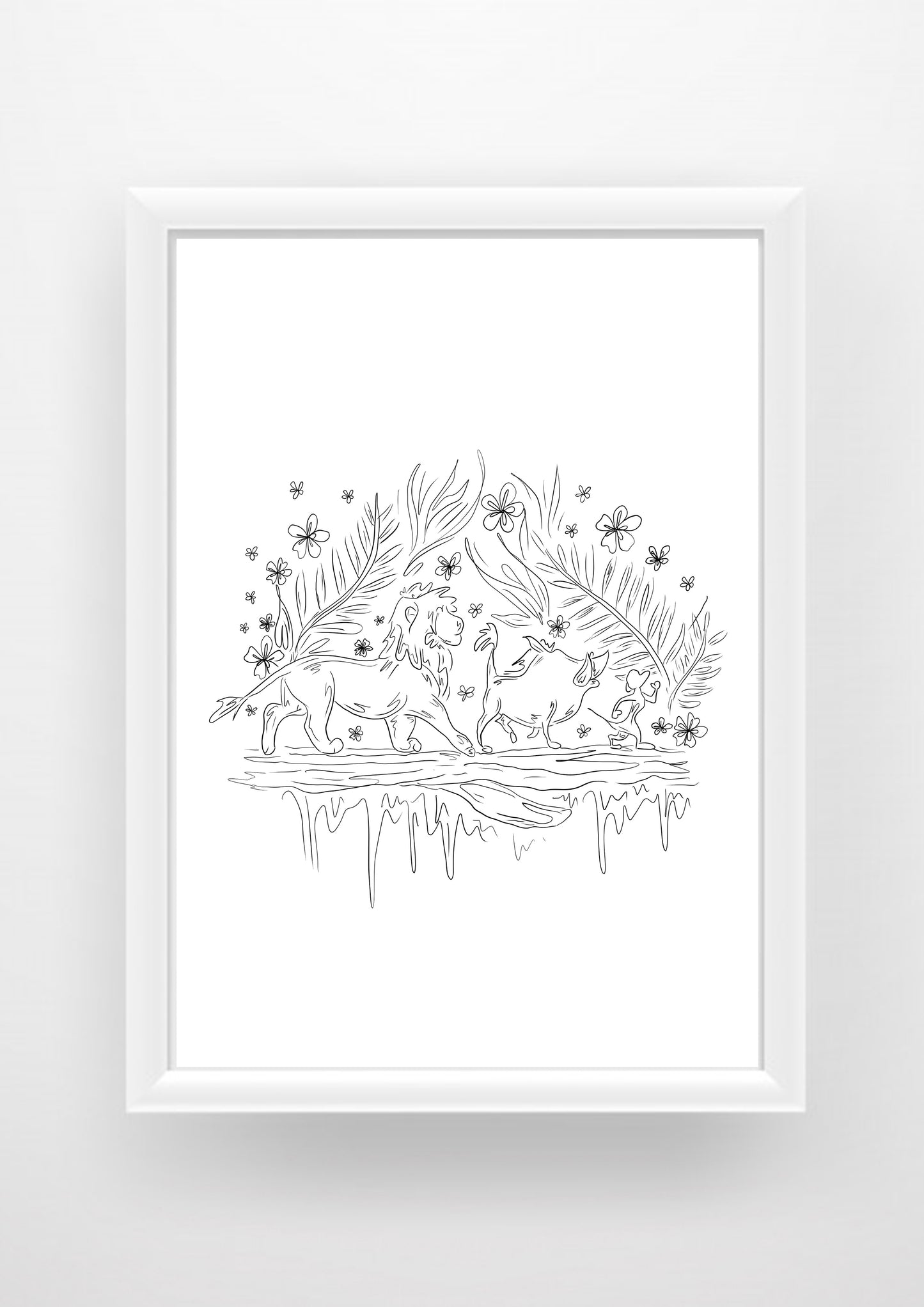 Hakuna matata Timon pumba simba lion king Print / Sticker / bookmark