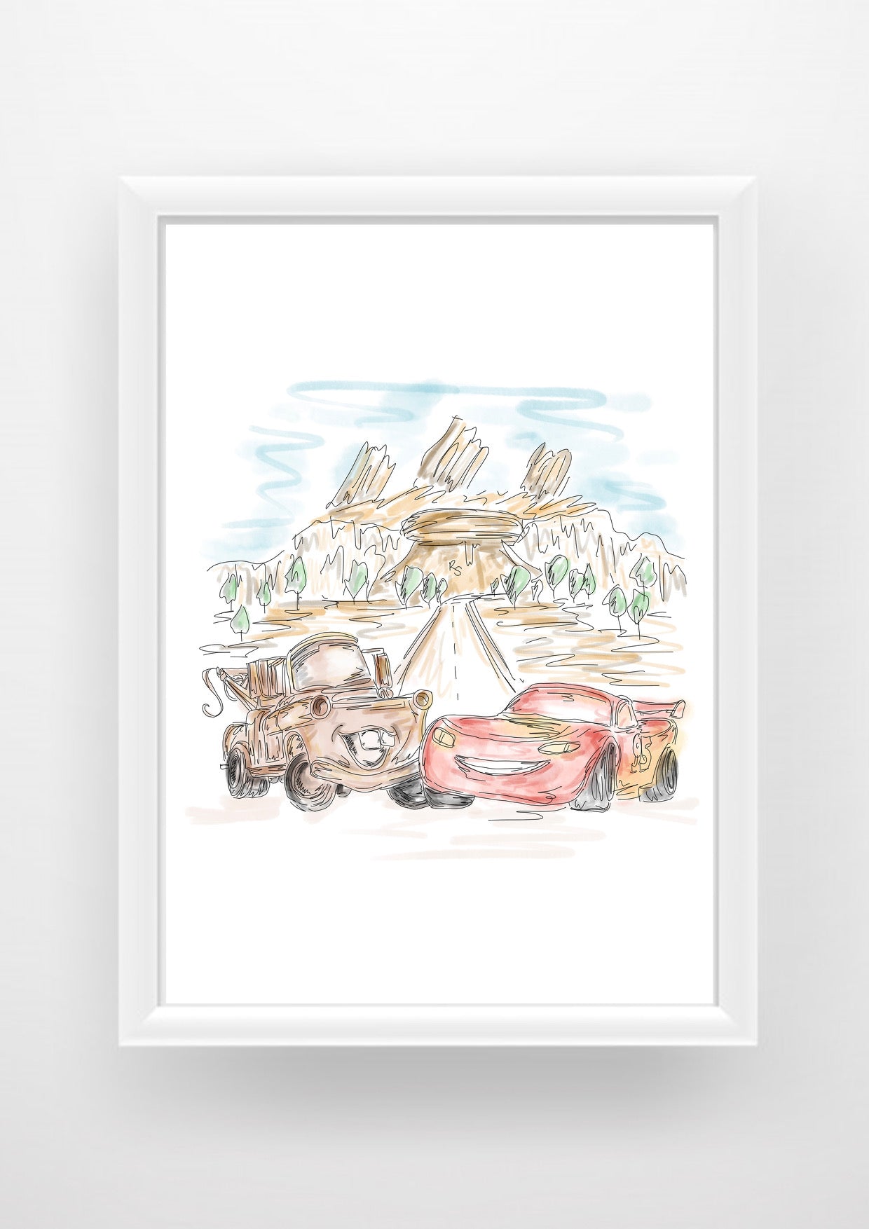 Cars Print / Sticker / bookmark