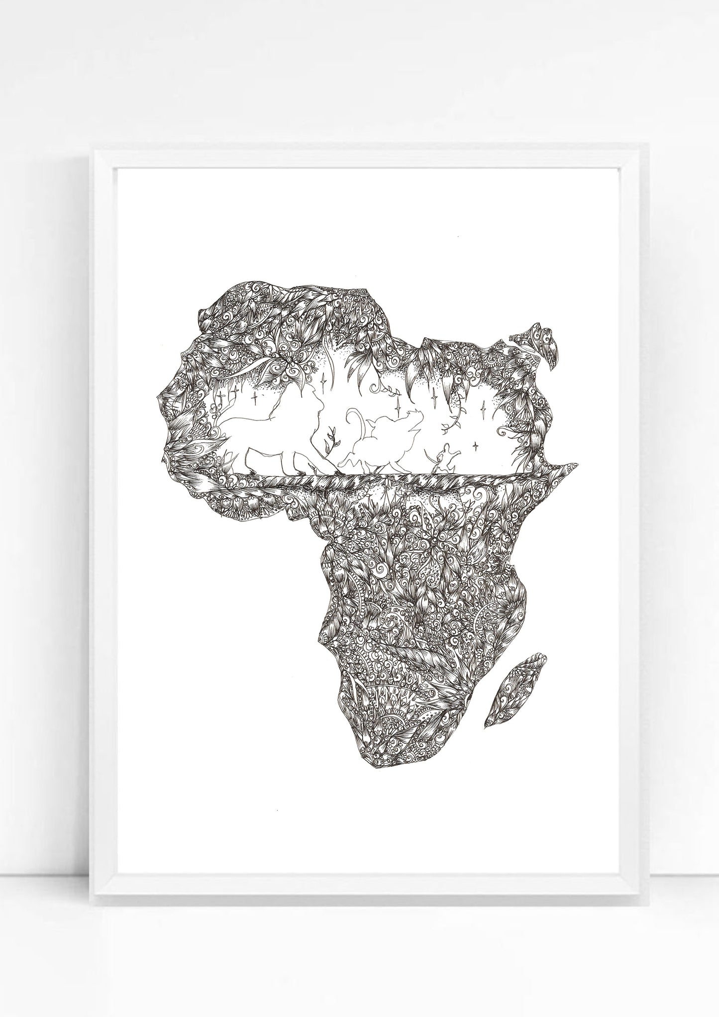 The Lion King africa Print / Sticker / bookmark