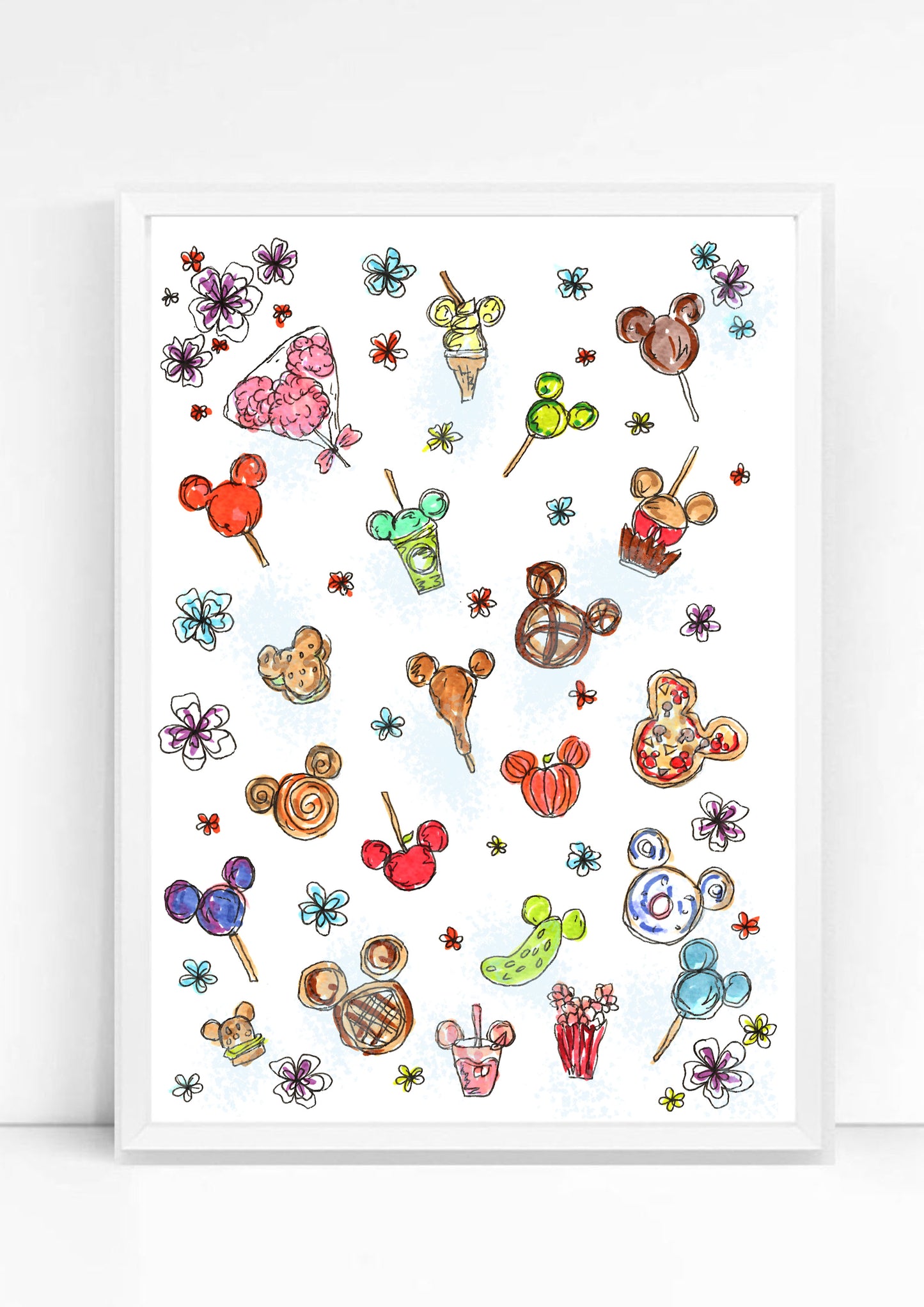 Mickey Snacks Print / Sticker / bookmark