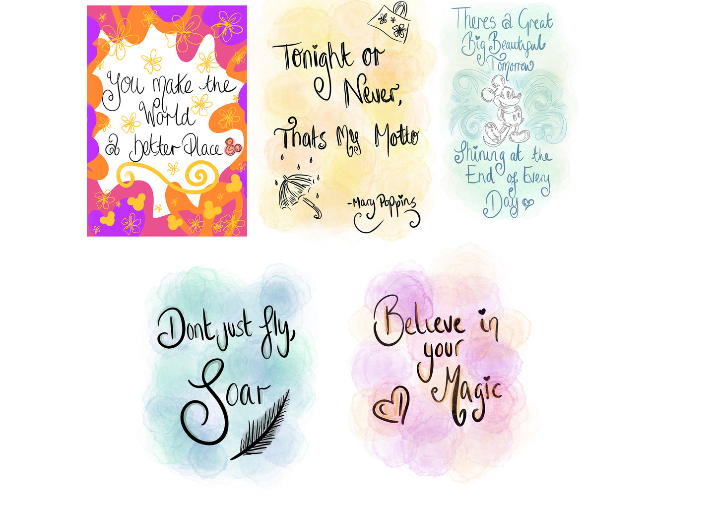 X5 Self care prints bundle