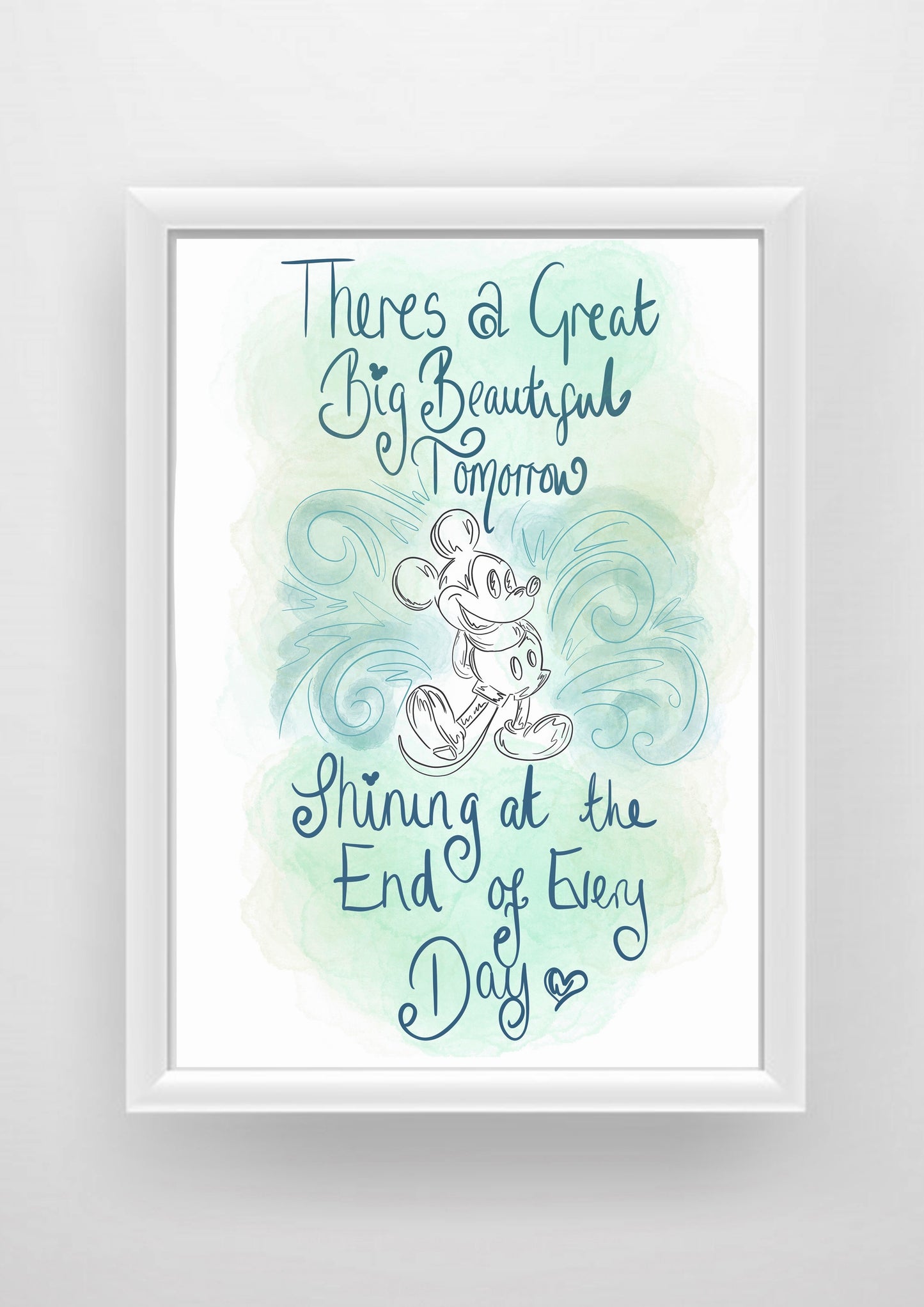 Beautiful tomorrow quote Print / Sticker / bookmark
