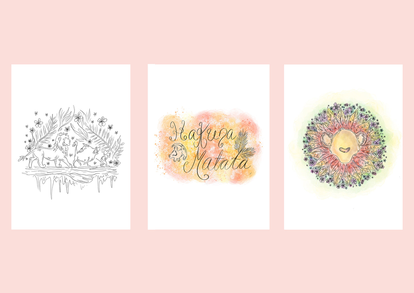 Lion king Simba greetings cards