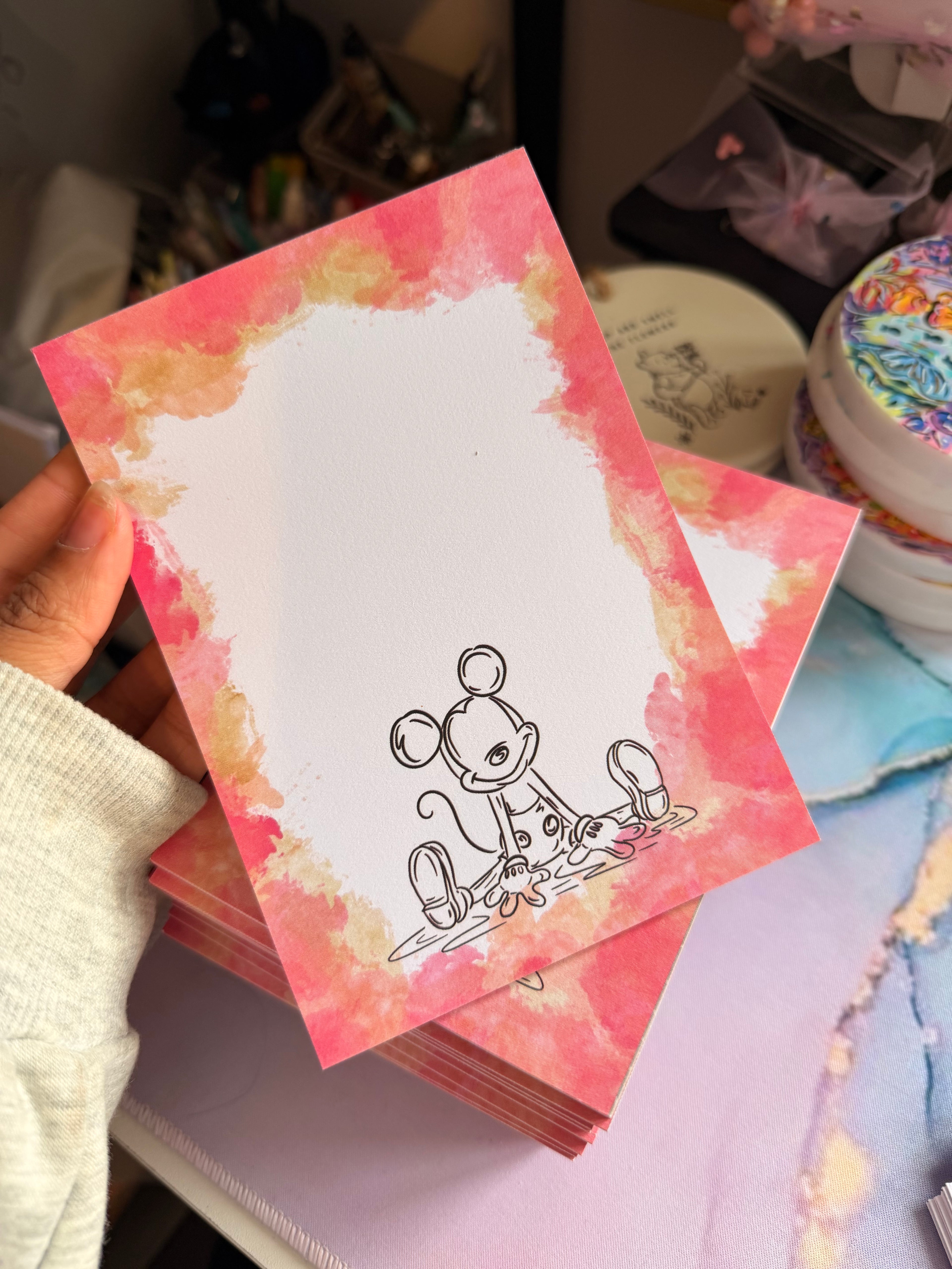 Mickey desk note pad Notepad A6