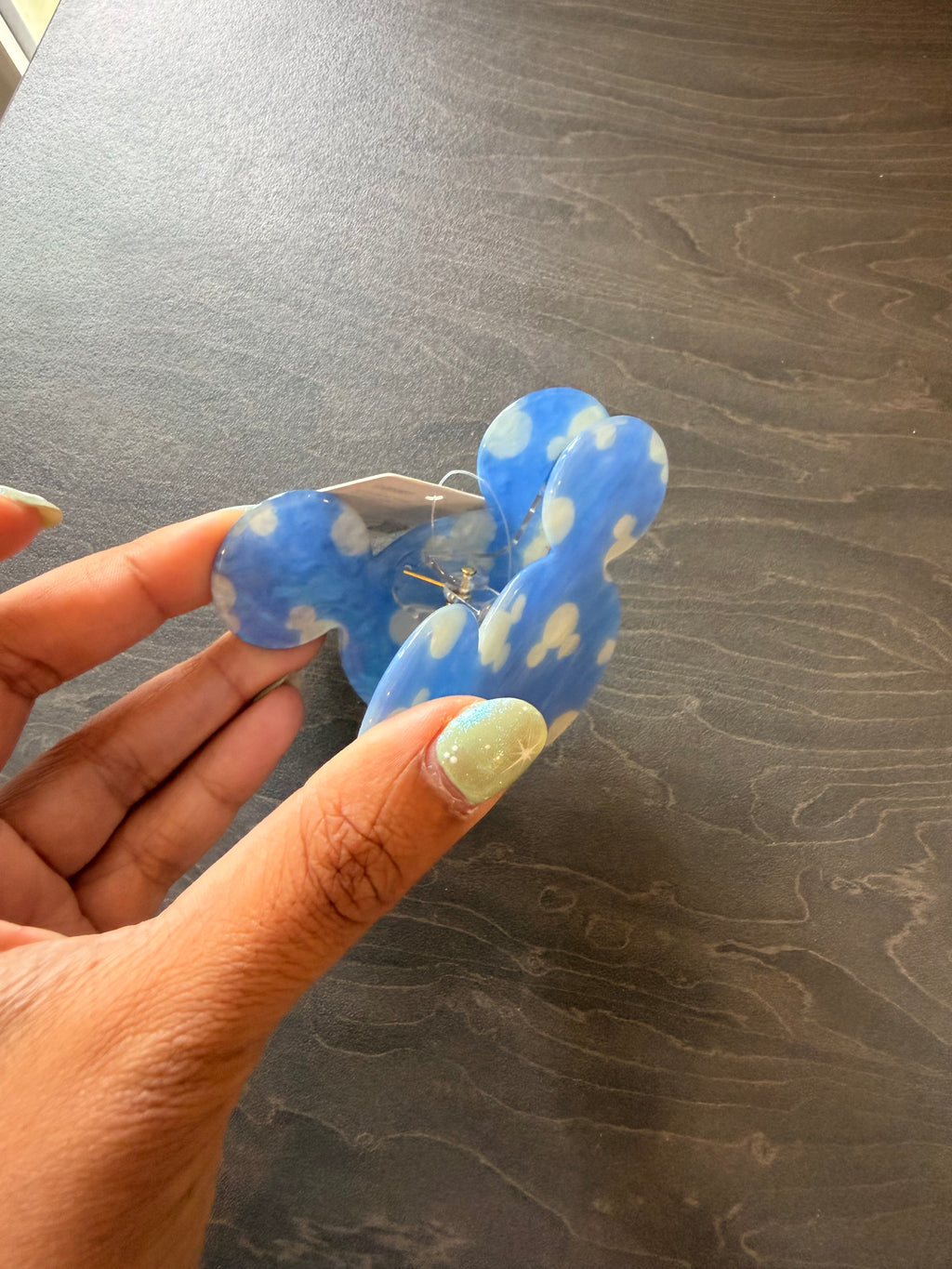 Disneyland Paris blue Mickey hair clip