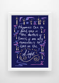 Happiness can be found quote magical Harry Potter Print / Sticker / bookmark
