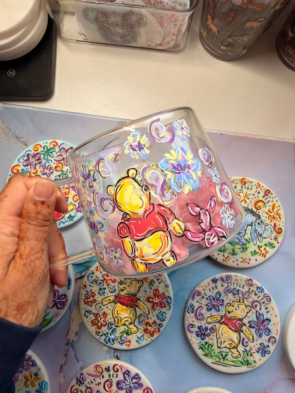 Winnie and piglet double walled mug