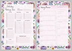 Holiday planning and packing sheets X6 A5