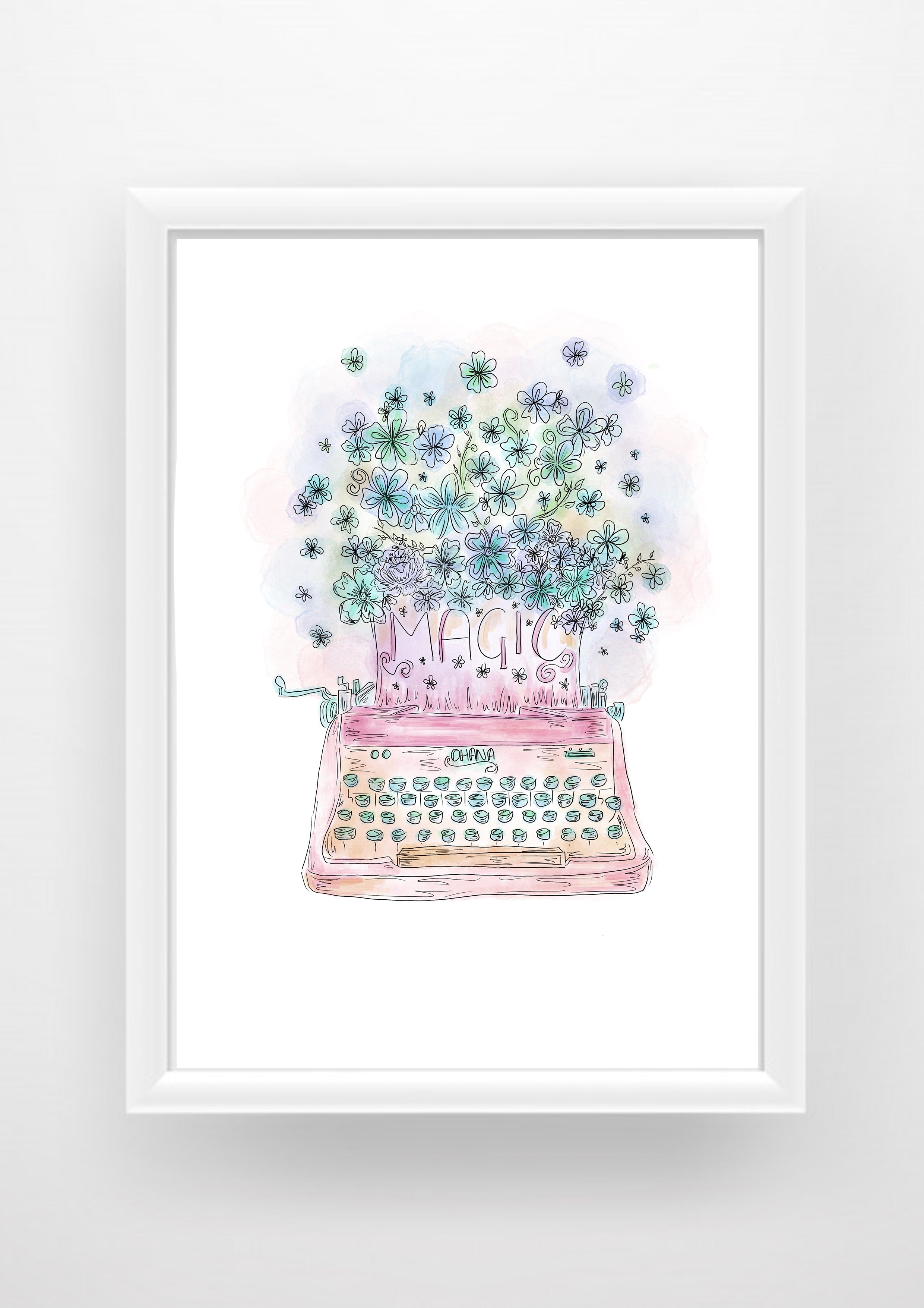 You are magic type writer Print / Sticker / bookmark