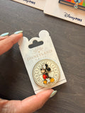Disneyland Paris Mickey Mouse clock pin