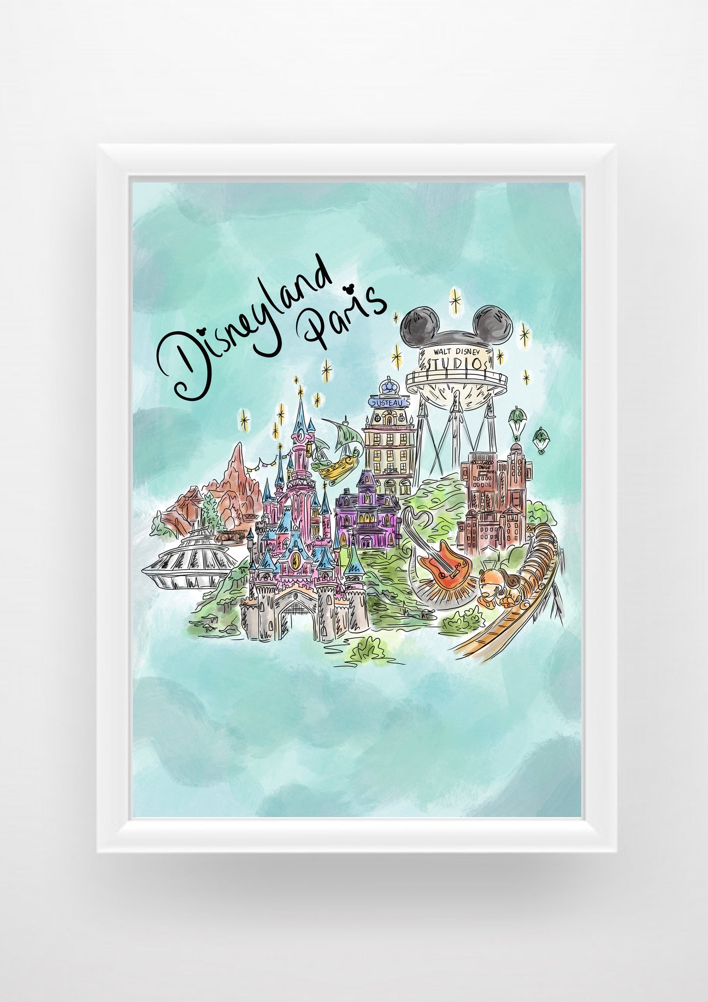 Disneyland Paris Print / Sticker / bookmark