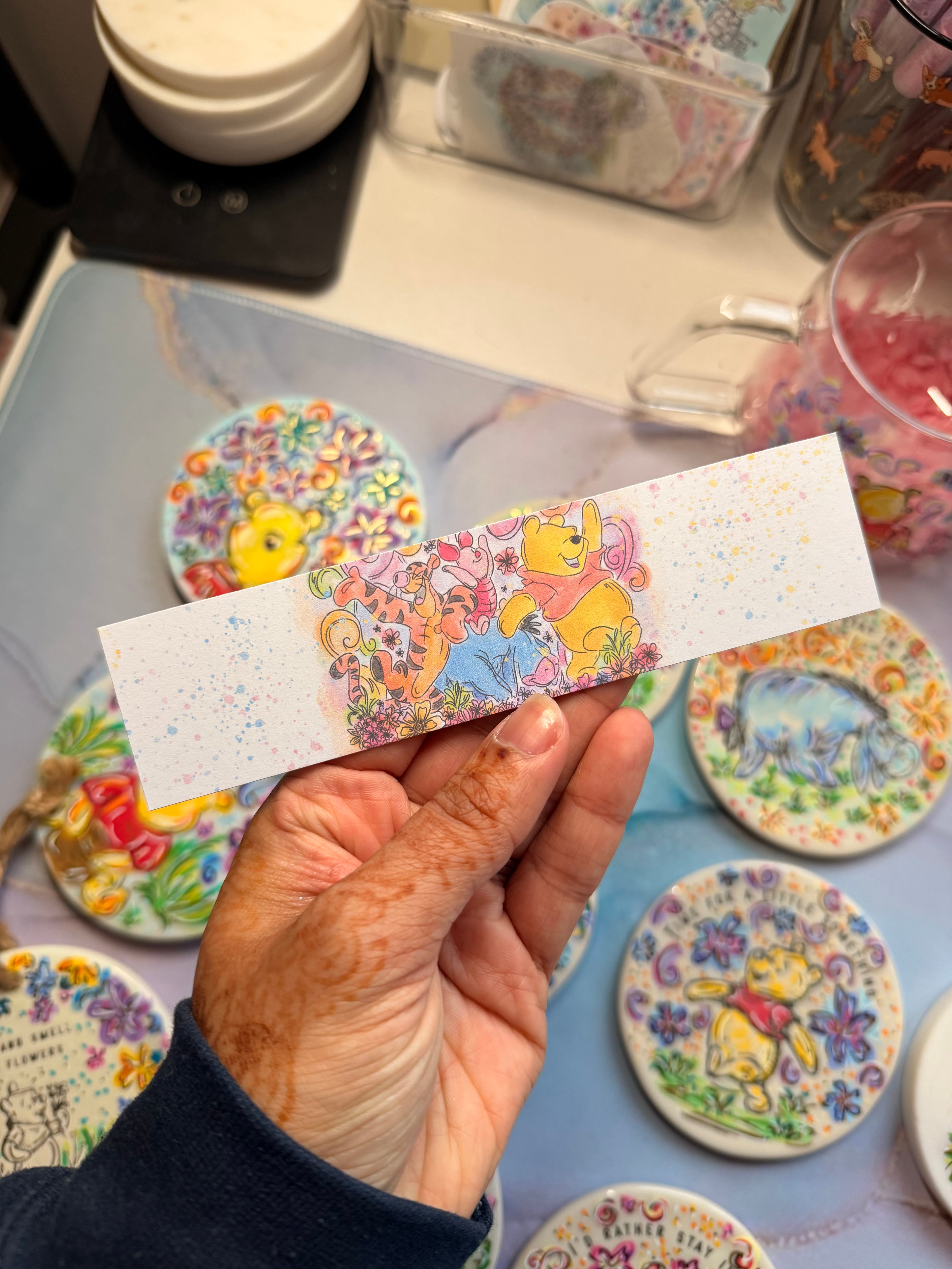 Winnie and friends bookmark