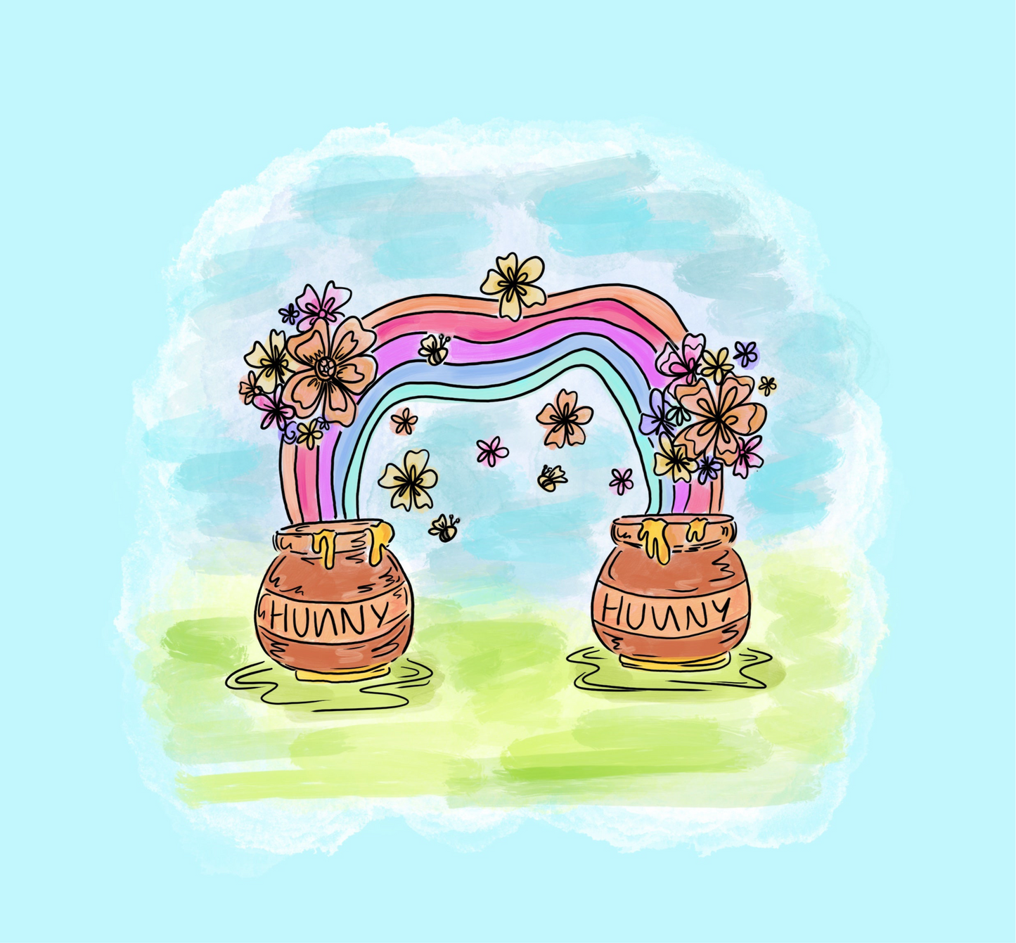 HARD BACK COASTER - HUNNY POOH