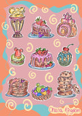 Bakery A5 Sticker sheet