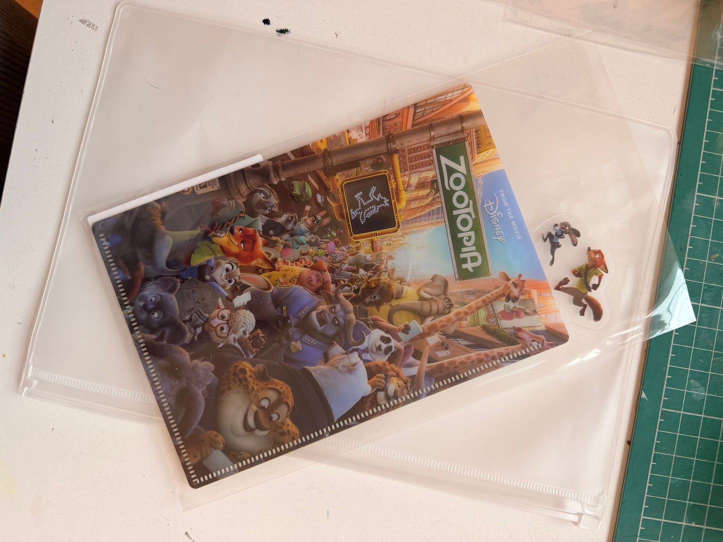 Zootopia plastic folder sleeve