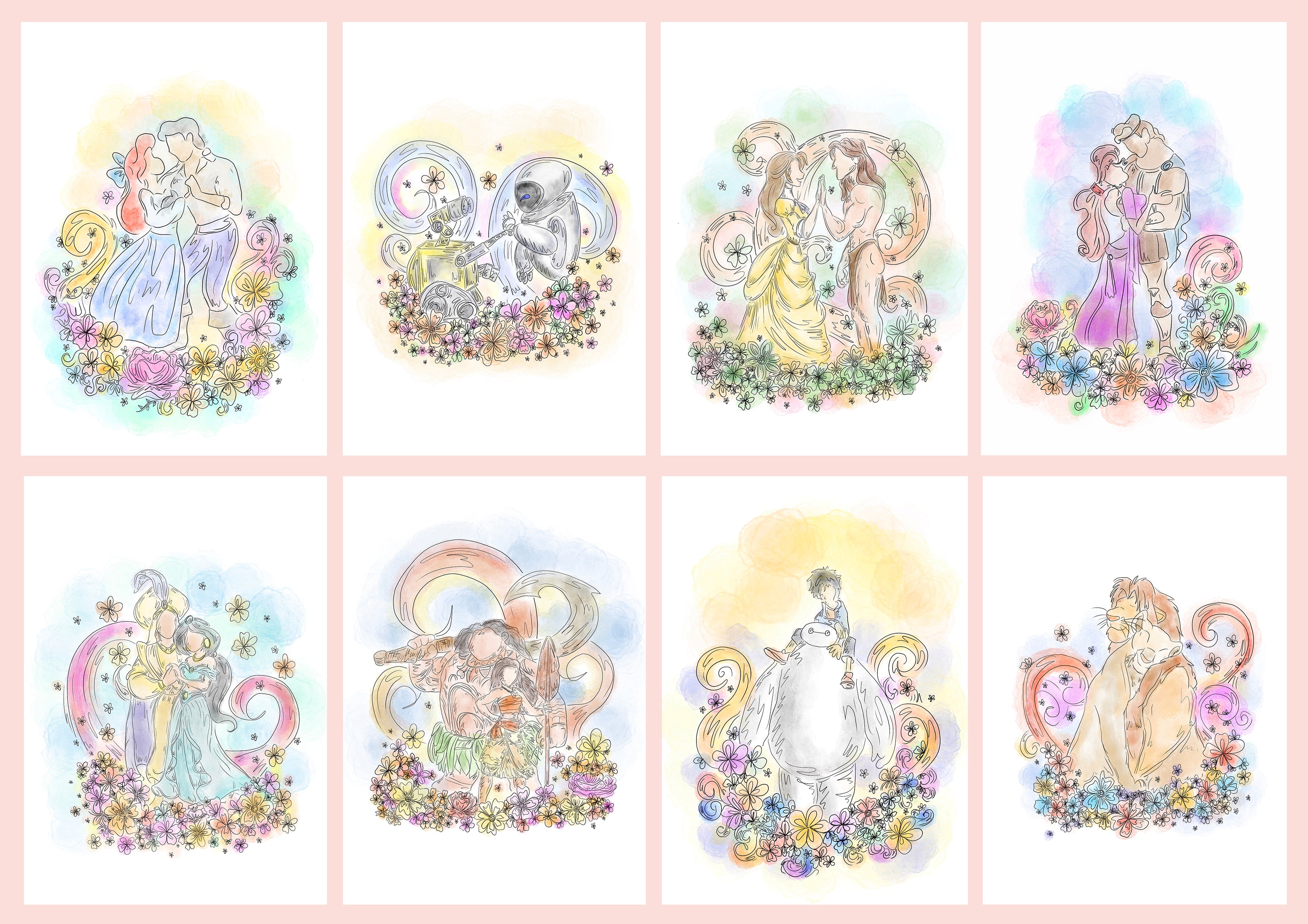 Disney couples greetings card