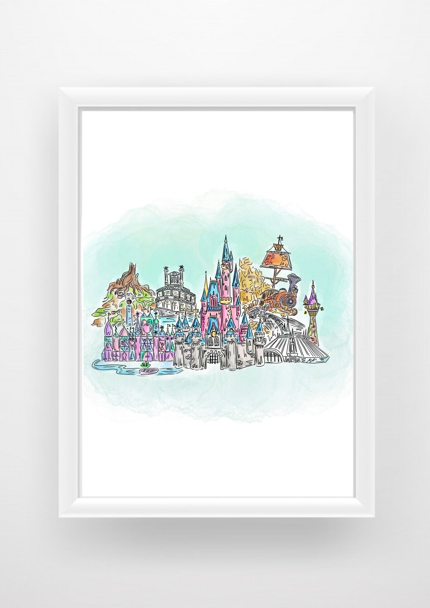 Magic kingdom walt disney world Print / Sticker / bookmark