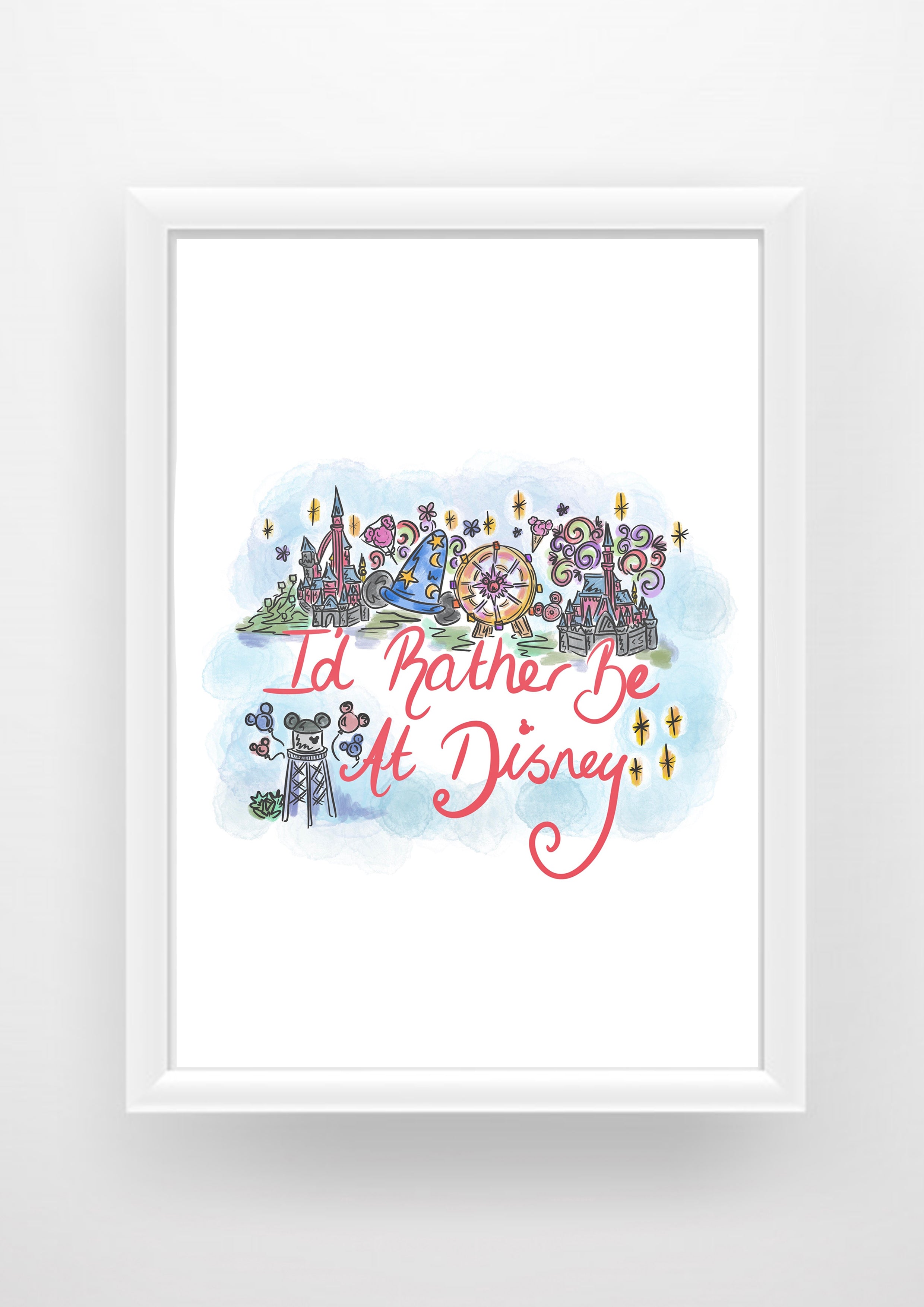 I would rather be at Disney Print / Sticker / bookmark