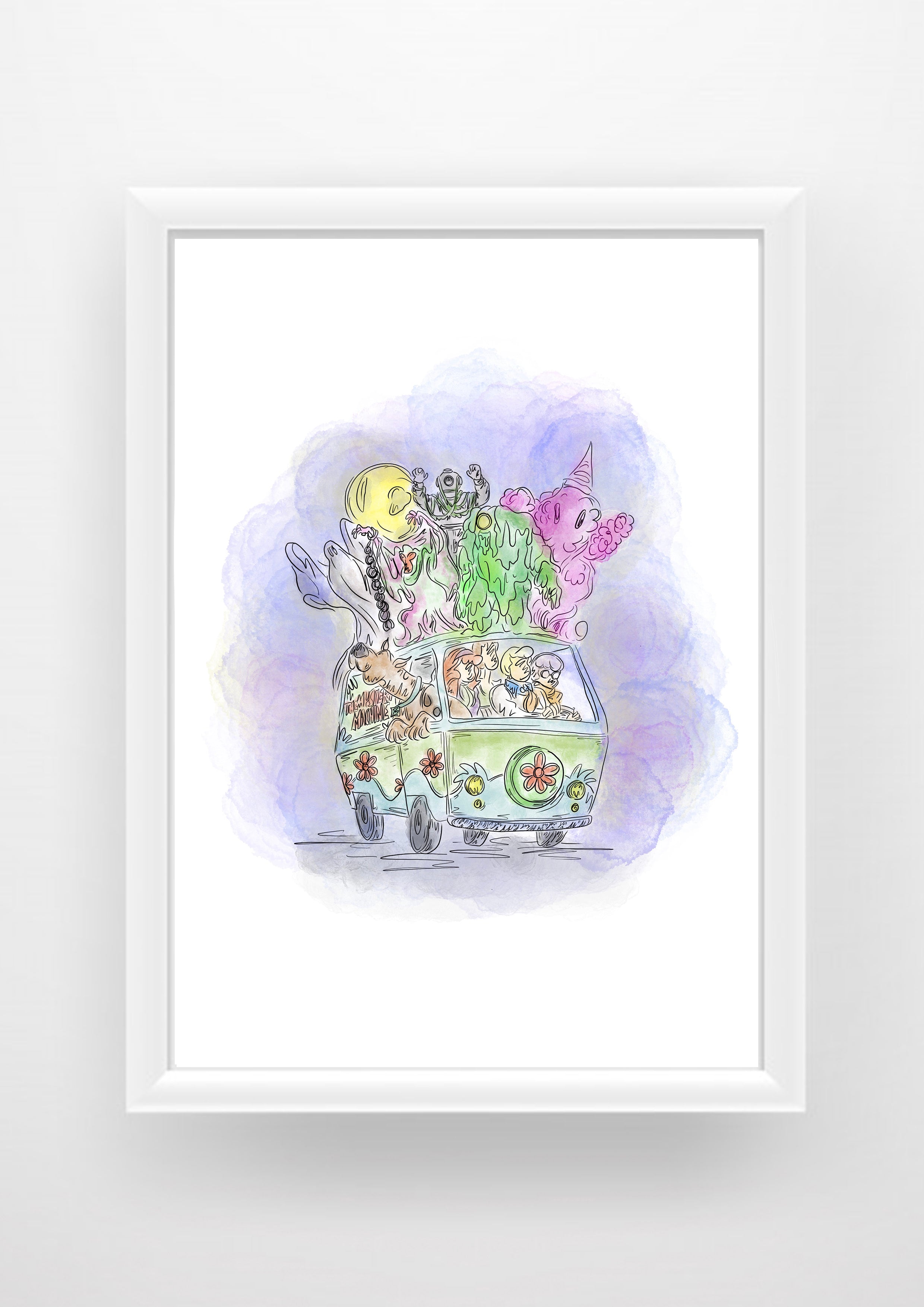 Scooby doo mystery machine Print / Sticker / bookmark