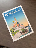 Disneyland Paris large castle postcard