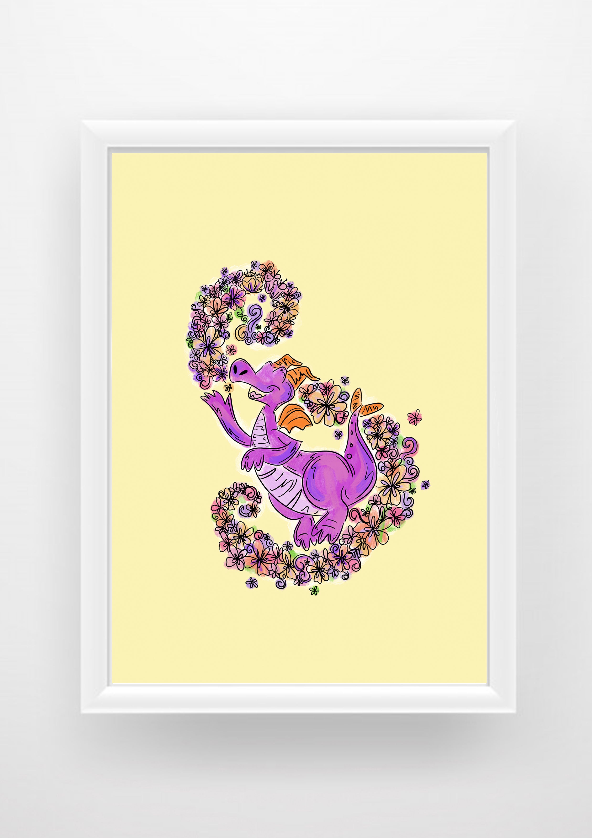 Figment the dragon Disney Print / Sticker / bookmark