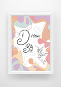 Dream big tinker belle quote Print / Sticker / bookmark