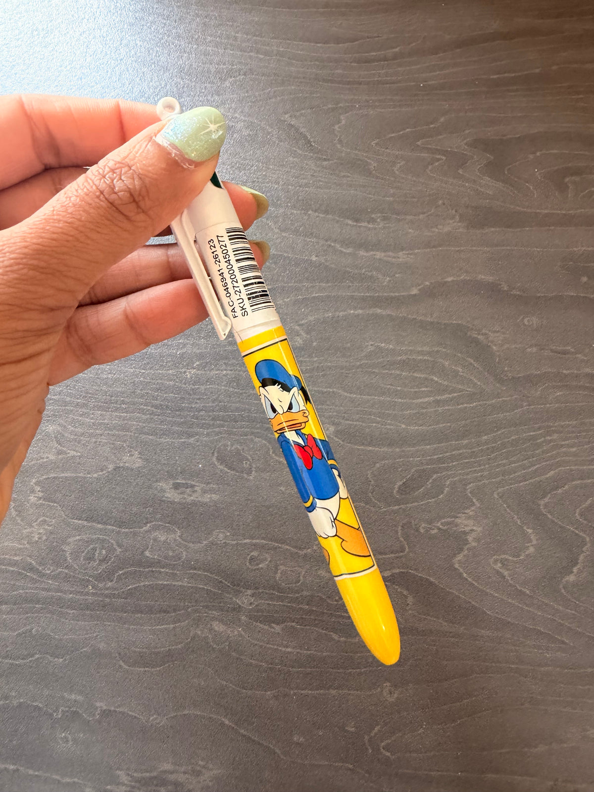 Disneyland Paris bic pen Donald Duck