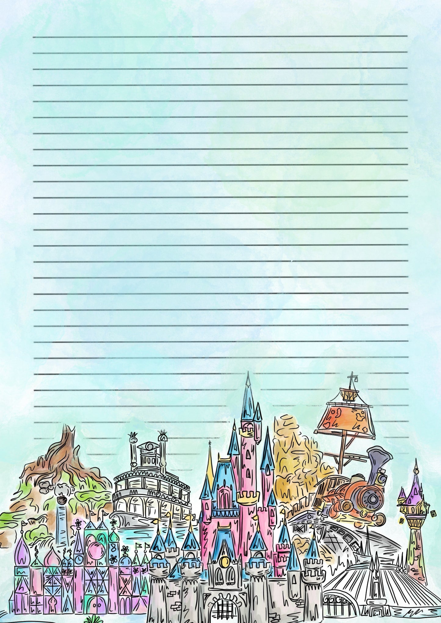 Magic kingdom walt disney world Print / Sticker / bookmark