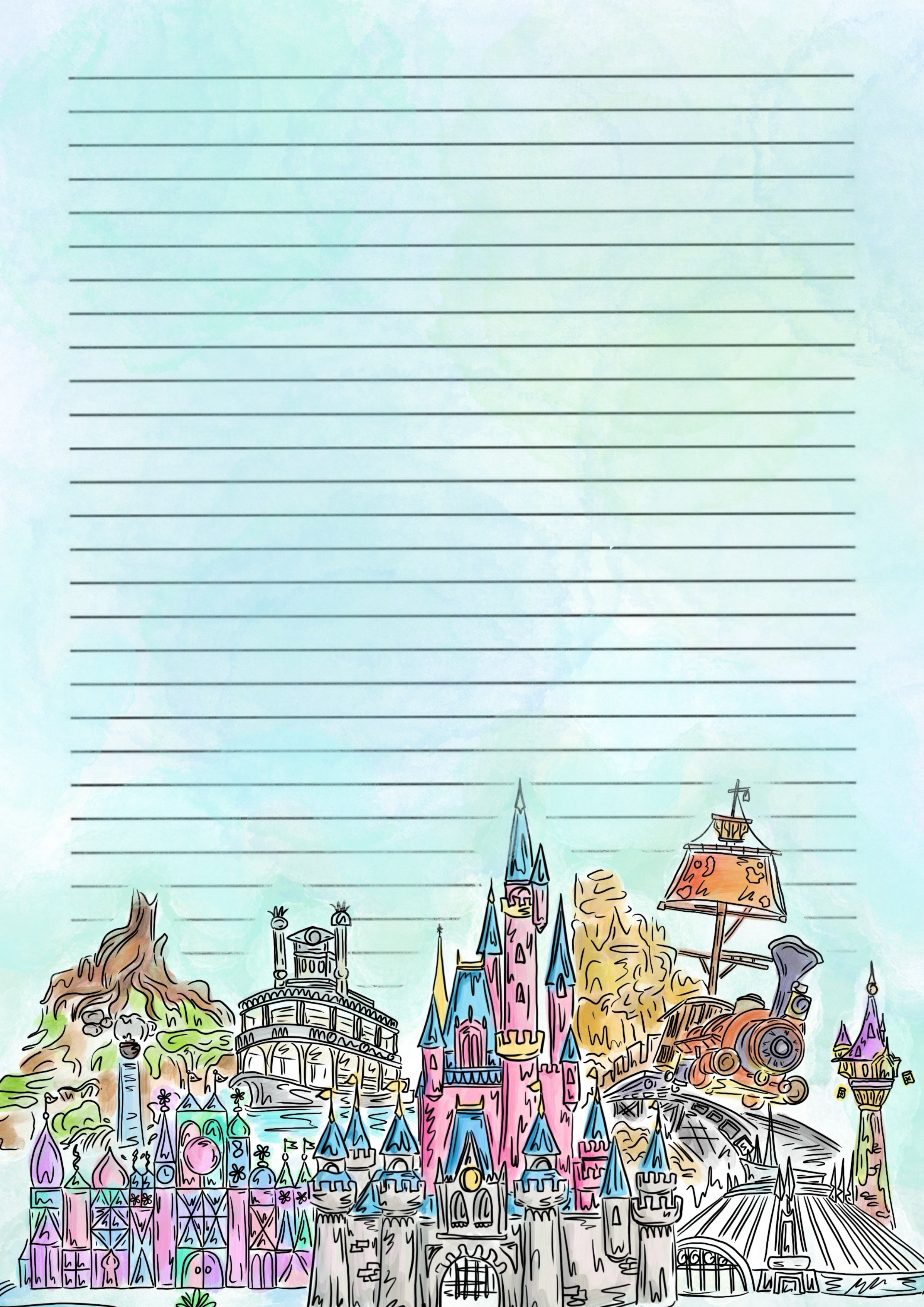Magic kingdom walt disney world Print / Sticker / bookmark
