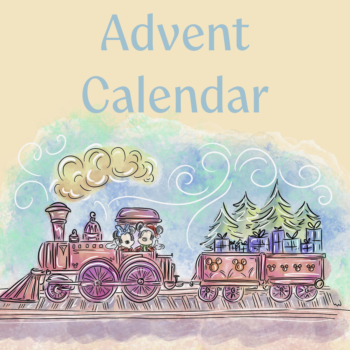 Colouring advent calendar