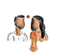 Custom drawn digital head portraits