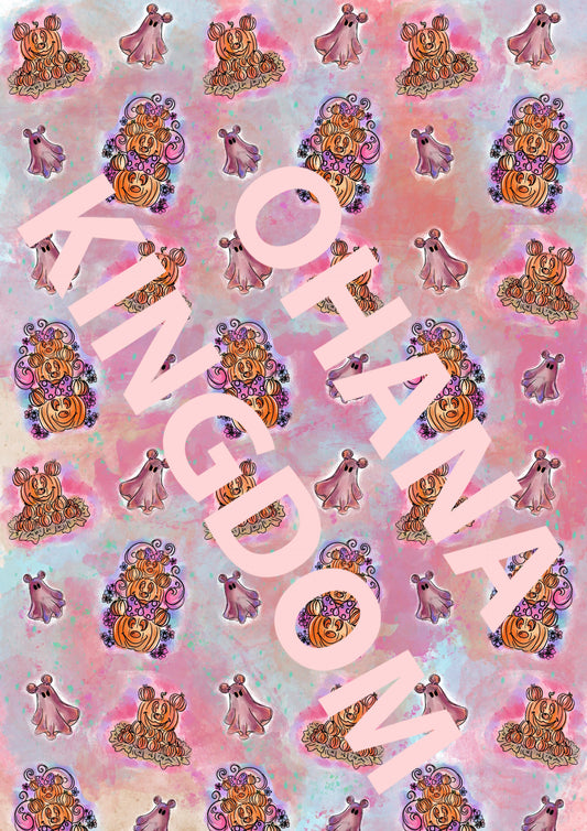 DIGITAL DOWNLOAD- HALLOWEEN MICKEY WATERCOLOUR PINK