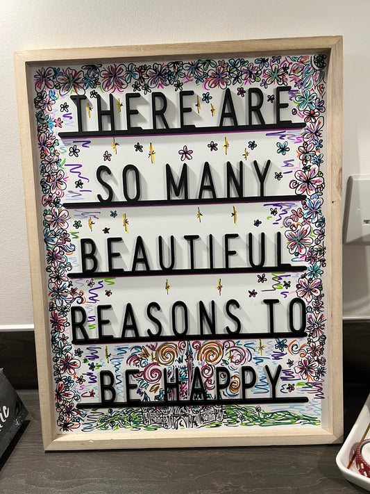 Beautiful things happy sign