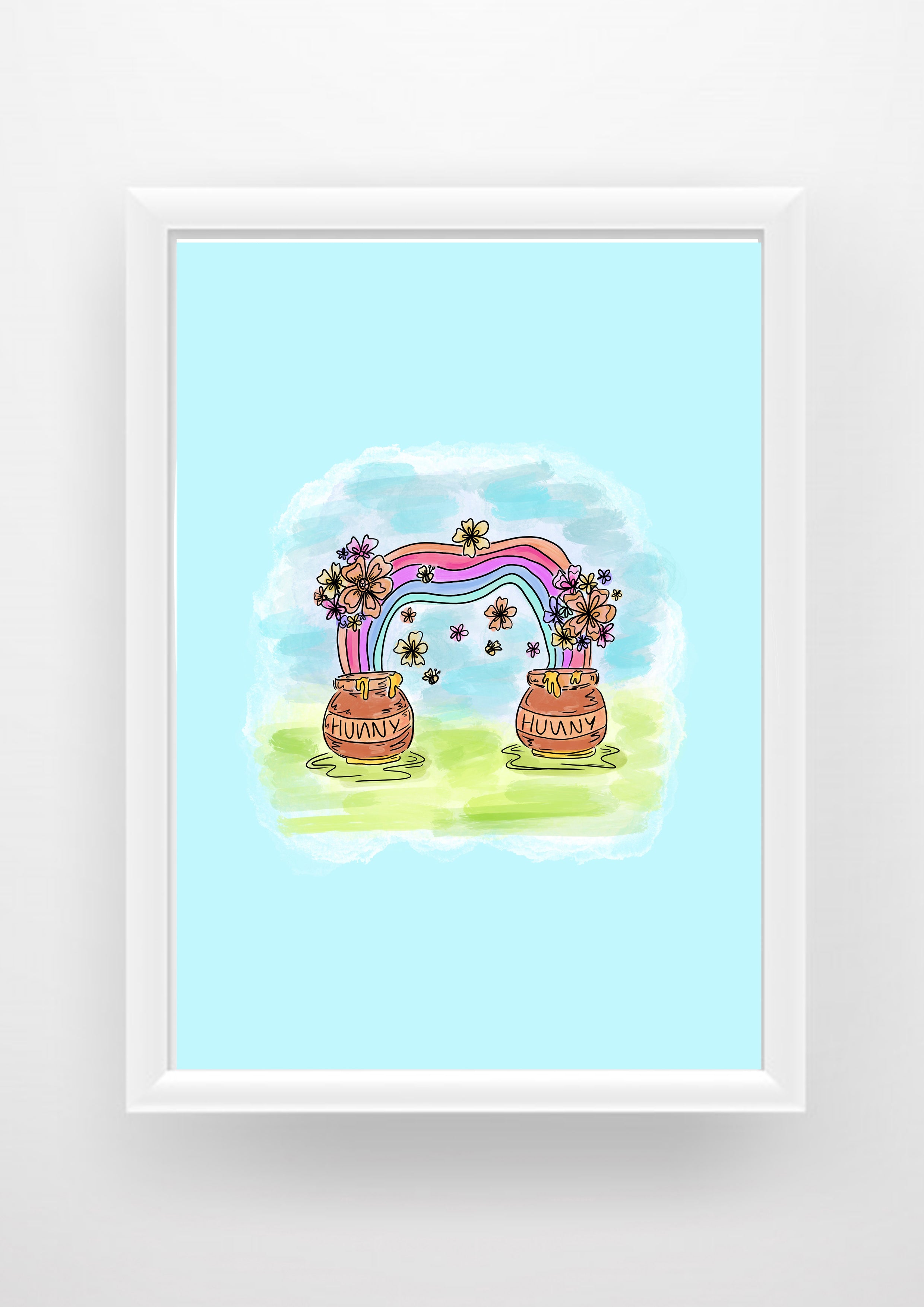 Hunny pot pooh Print / Sticker / bookmark