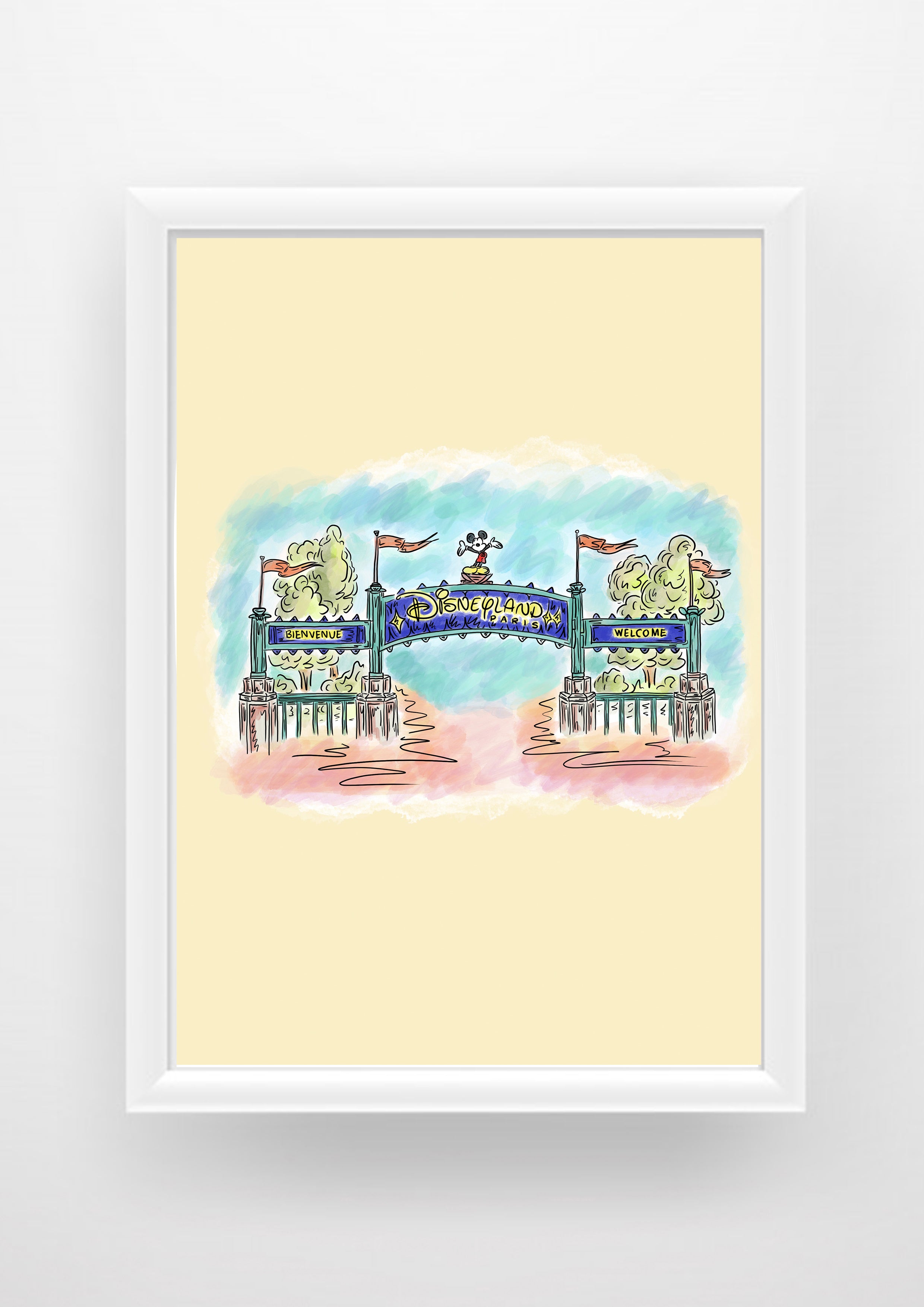 Disneyland Paris Print / Sticker / bookmark