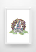Walt disneyworld castle coaster Print / Sticker / bookma